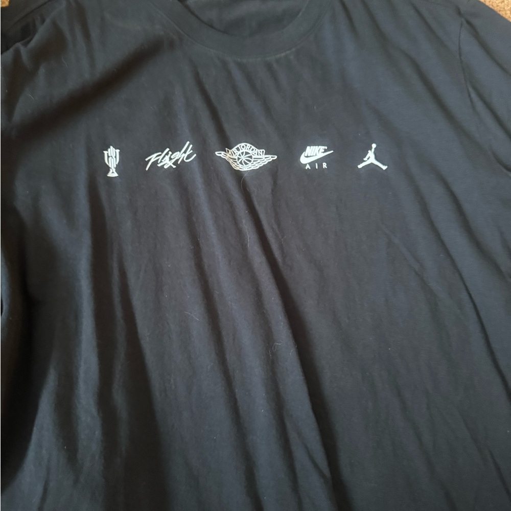 Jordan Black Iconic Logo Men's Tee